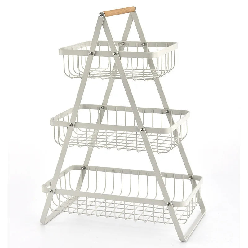 Compact 3-Tier Kitchen Fruit Stand