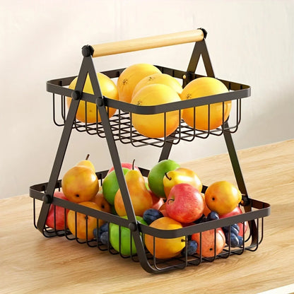 Compact 3-Tier Kitchen Fruit Stand