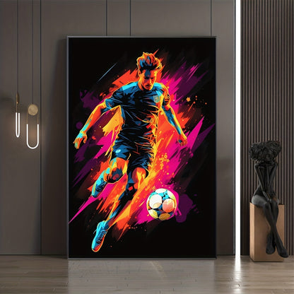 Stylish Football Wall Art Abstract Game Prints