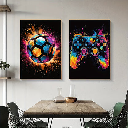 Stylish Football Wall Art Abstract Game Prints - Yeezlab