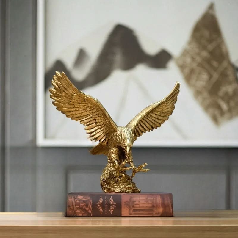 Premium Golden Eagle Figurine – Luxury Home Decor