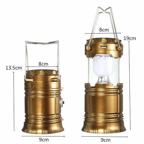 Portable 3-in-1 Solar Powered Camp Light
