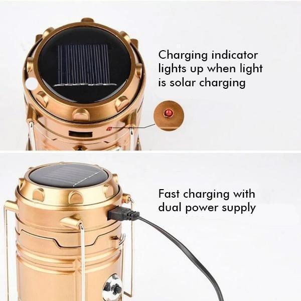 Portable 3-in-1 Solar Powered Camp Light