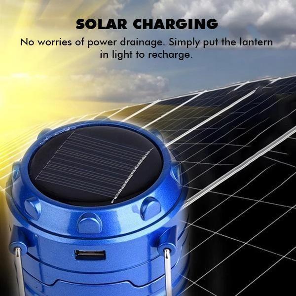 Portable 3-in-1 Solar Powered Camp Light