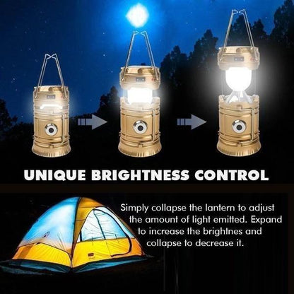 Portable 3-in-1 Solar Powered Camp Light