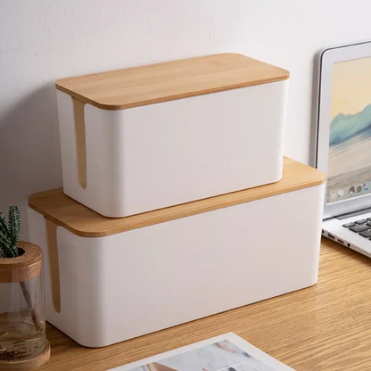 Cable Storage Box for Organized Cord Control