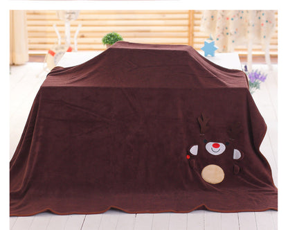 Fun Holiday Reversible Plush Blanket