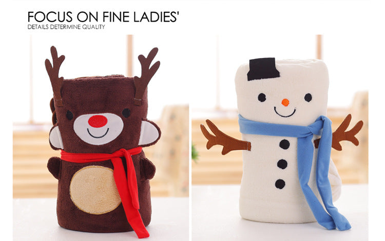 Fun Holiday Reversible Plush Blanket