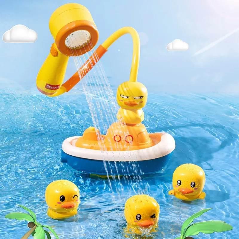 Colorful Duck Water Spray Toy for Kids Bath Time