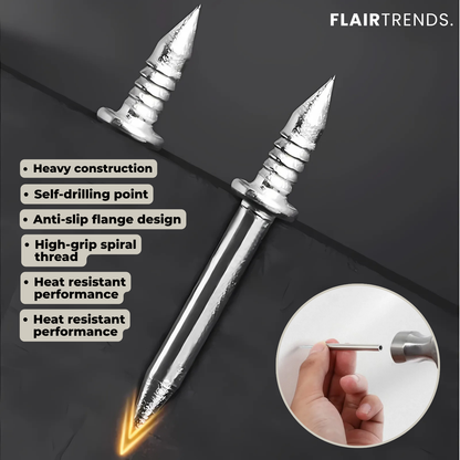 Easy Wall Anchors - 100 Pieces, Drill-Free and Stress-Free