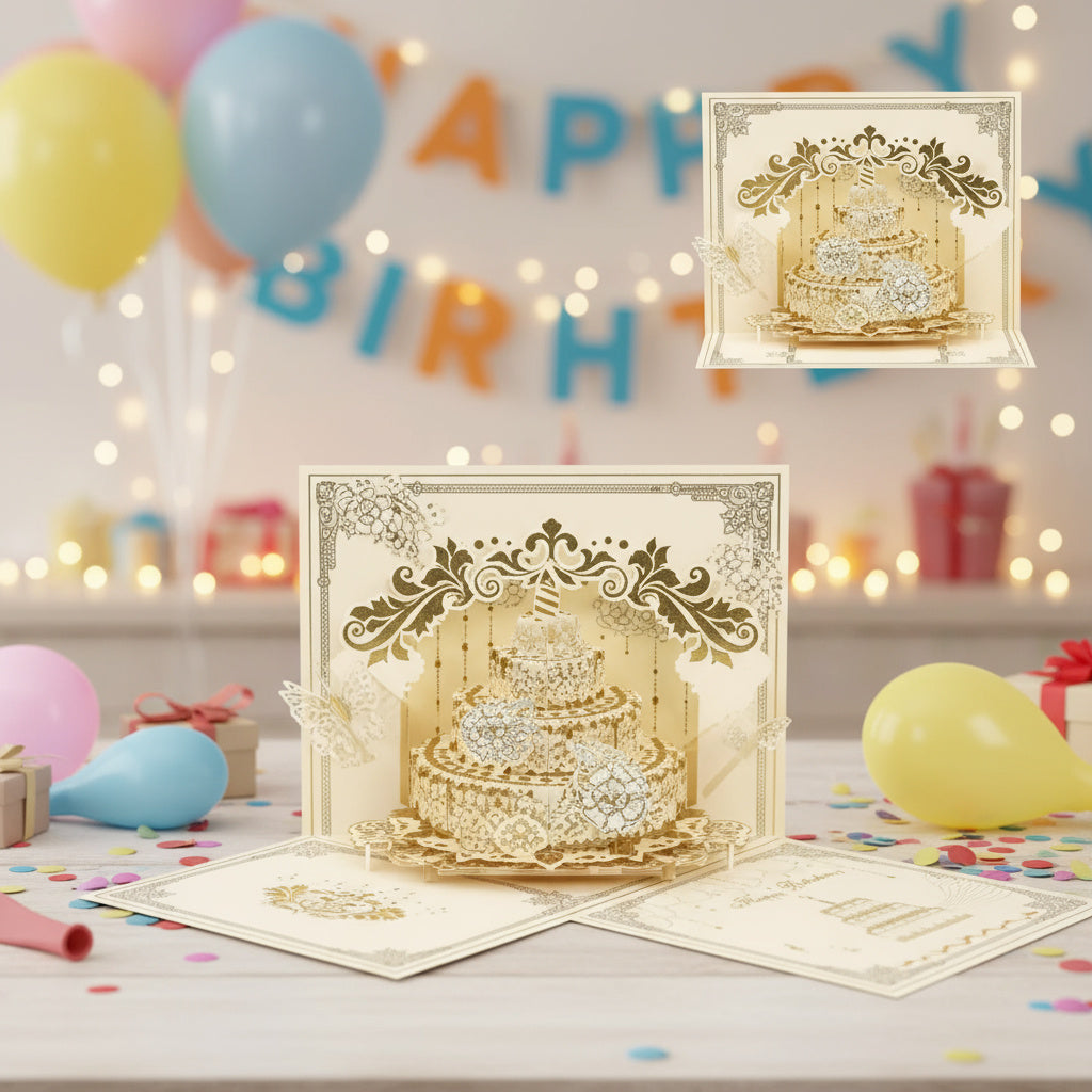 Fun LED Pop Up Birthday Card