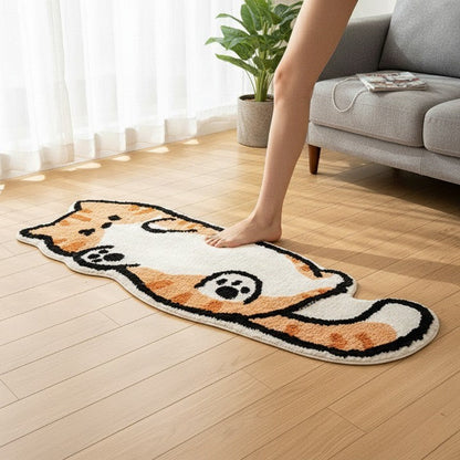 Fun Kitty Shaped Floor Mat