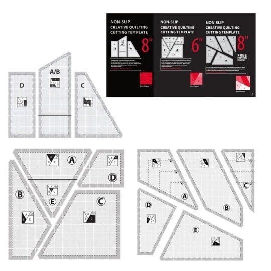 Easy Sewing Cutting Mat Template Set