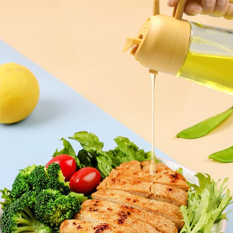 Premium Glass Oil Spray Bottle Dispenser