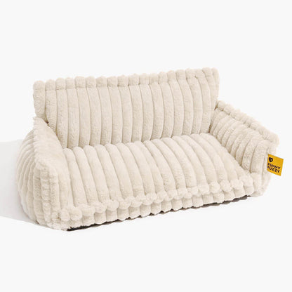 Plush Pet Couch - Washable Soft Dog Bed