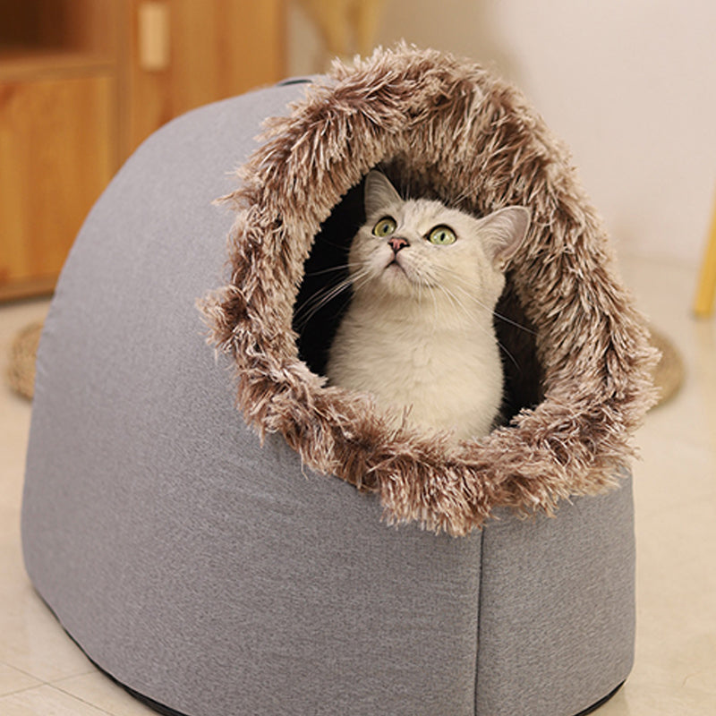 Plush Pet Hideaway Bed