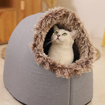 Plush Pet Hideaway Bed