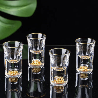 Luxury Gold Crystal Wine Glass Set