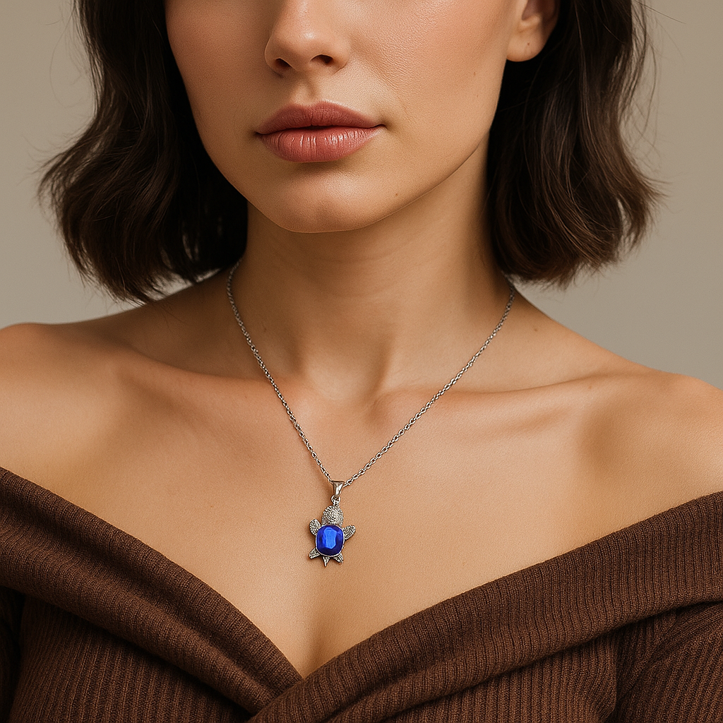 Sea Turtle Good Luck Necklace Earrings Set