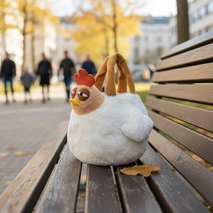 Funny Plush Chicken Backpack