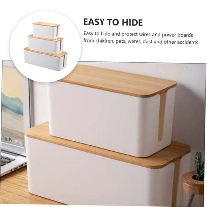 Cable Storage Box for Organized Cord Control