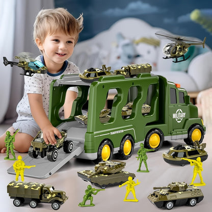 Ultimate Military Playset with 14 Action Figures and Vehicles