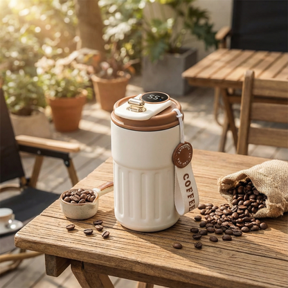 450ml smart travel mug with LED temperature display