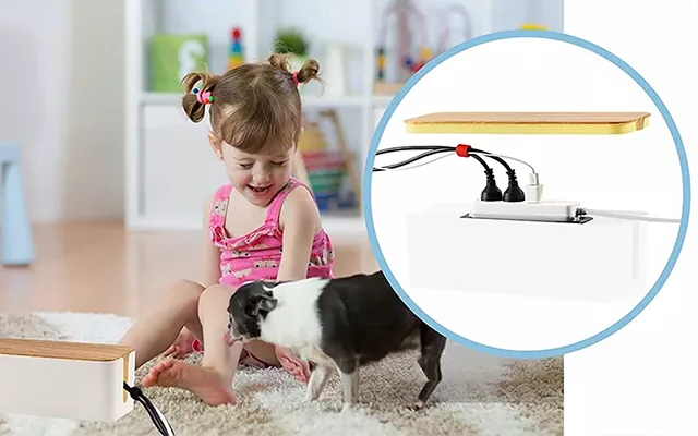 Cable Storage Box for Organized Cord Control