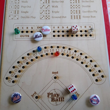 Fun Baseball Strategy Board Game