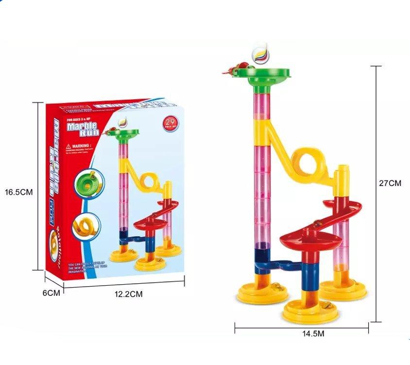 Colorful Marble Run Building Blocks Tower Playset - Yeezlab