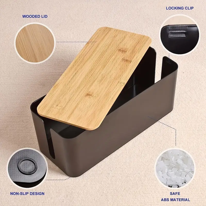 Cable Storage Box for Organized Cord Control