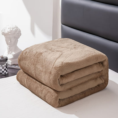 Soft Gray Plush Blanket for All Seasons