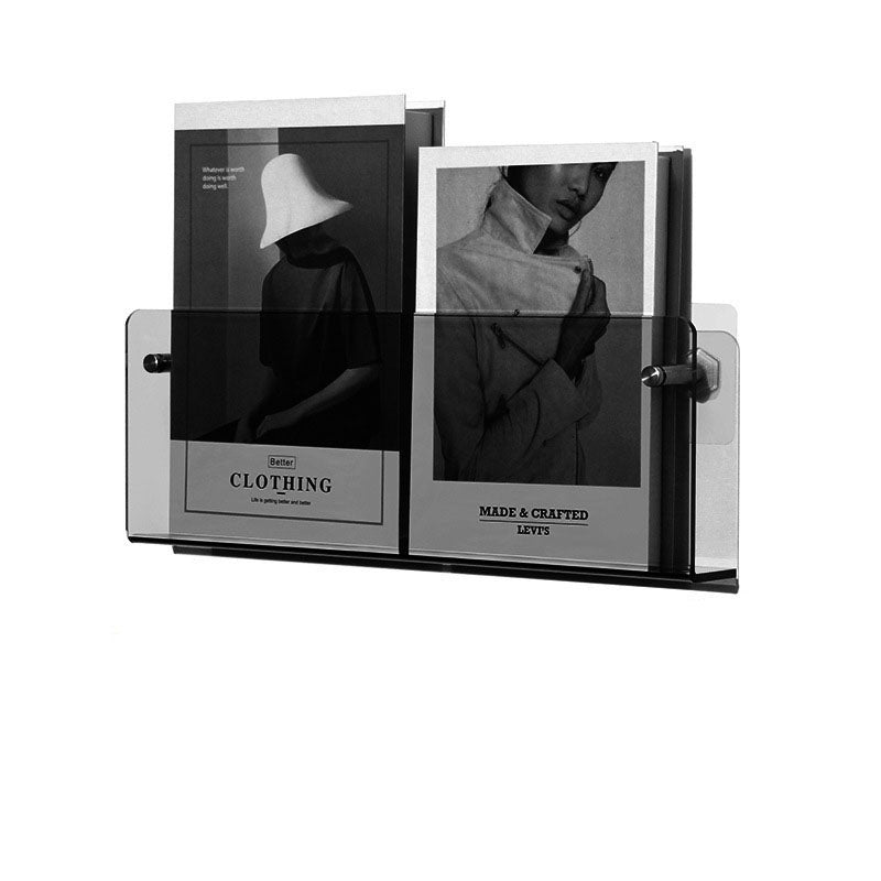 Clear Wall Mount Book Shelf Storage Unit