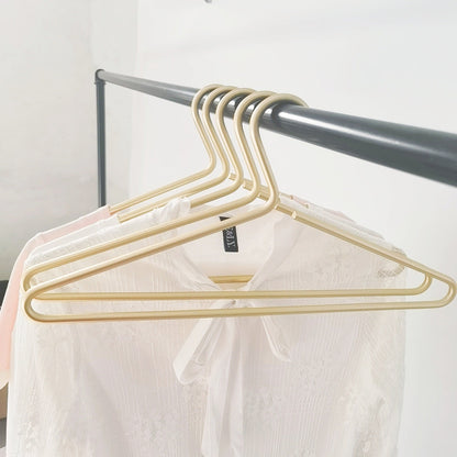 Sturdy Metal Closet Hanger in Modern Gold Finish