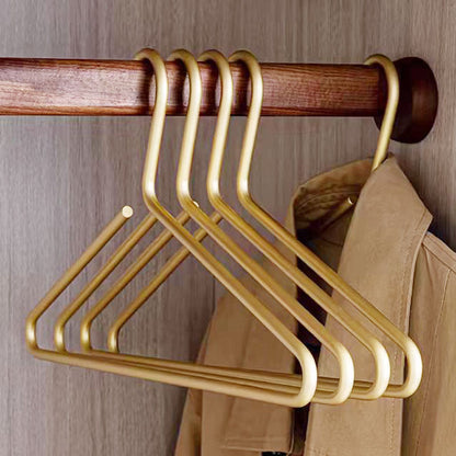 Sturdy Metal Closet Hanger in Modern Gold Finish