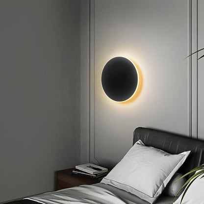 Round LED Wall Light for Bedroom and Hallway