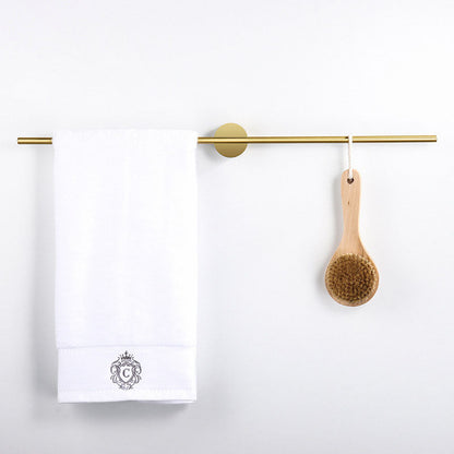 Elegant Gold Adjustable Single Bar Bathroom Towel Rack