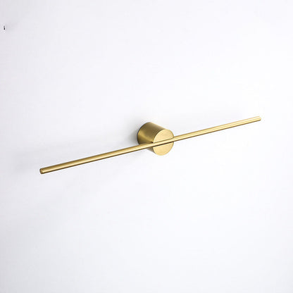 Elegant Gold Adjustable Single Bar Bathroom Towel Rack