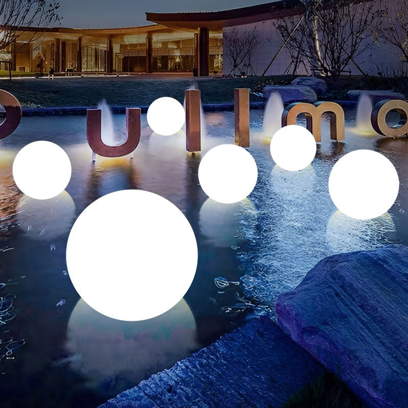 Glowing LED Orb Table Lamp