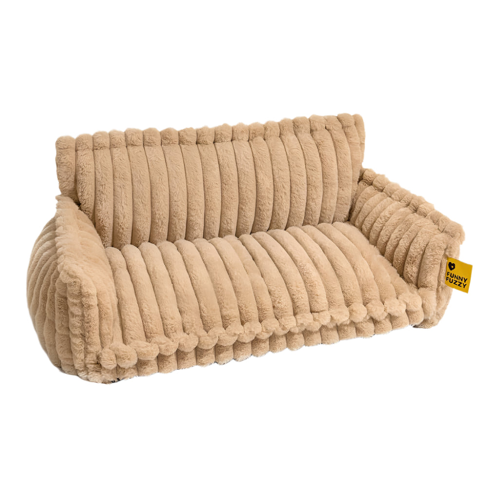 Plush Pet Couch - Washable Soft Dog Bed