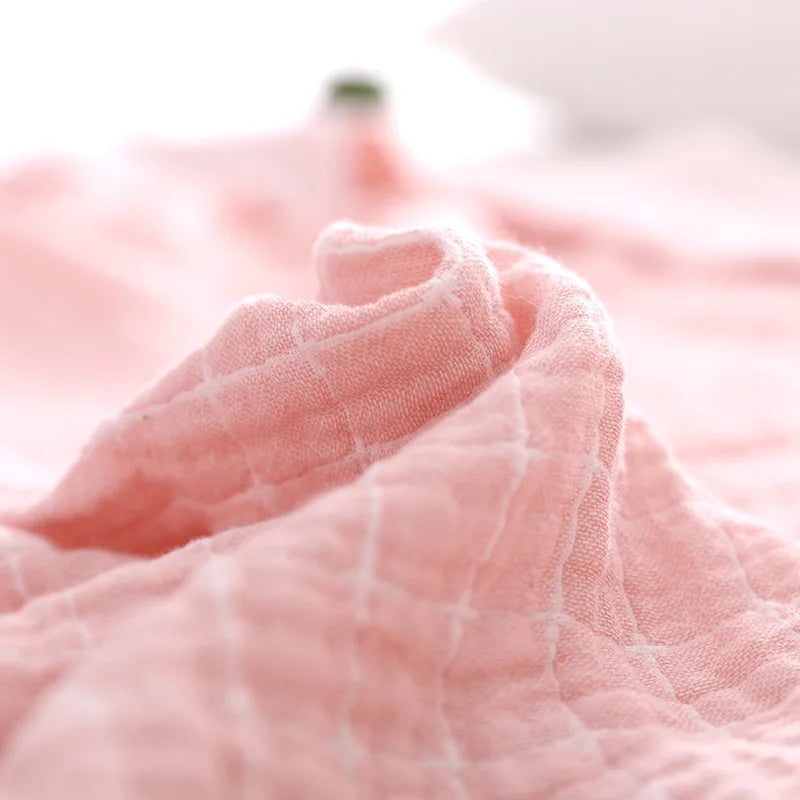Lightweight Cozy Cotton Throw Blanket