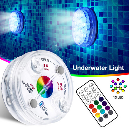 Colorful LED Pool Light with Remote-Controlled RGB - Yeezlab