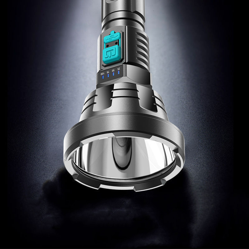 High Power 90000LM LED Flashlight with USB Recharge - Yeezlab