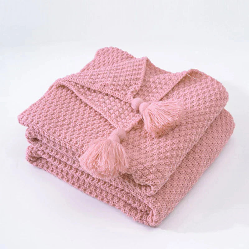 Cozy Scandinavian Wool Throw Blanket