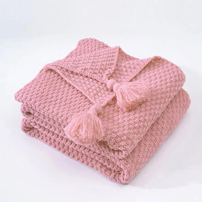 Cozy Scandinavian Wool Throw Blanket