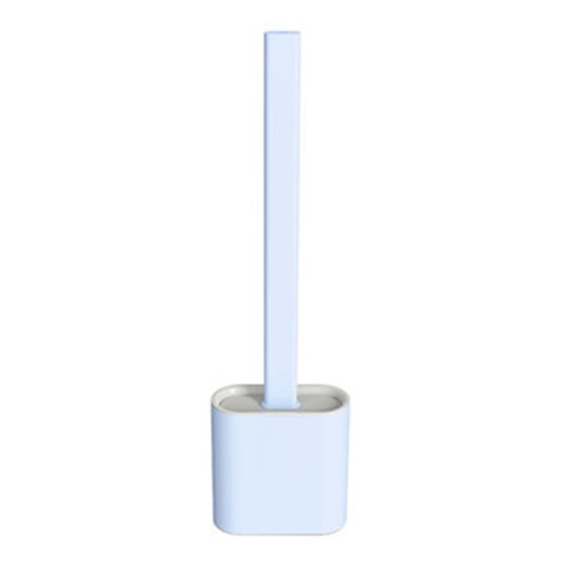 Soft Grip Toilet Brush and Holder Set with Long Handle