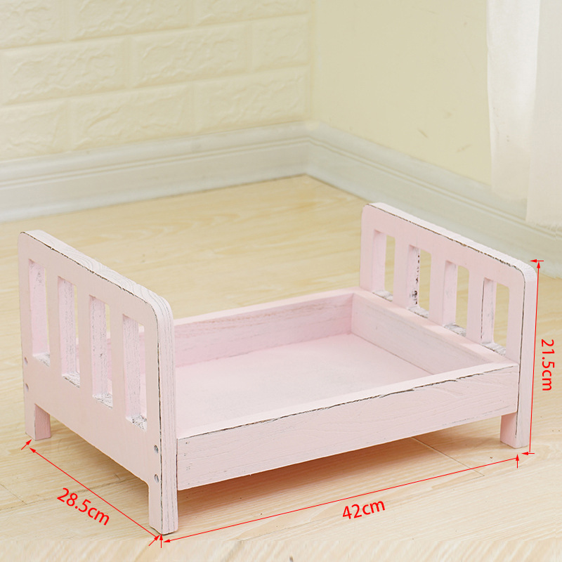 Rustic Wooden Baby Photo Bed