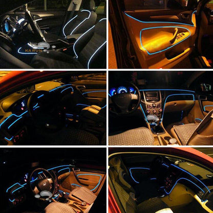 Colorful 5-in-1 RGB LED Car Interior Lighting Kit