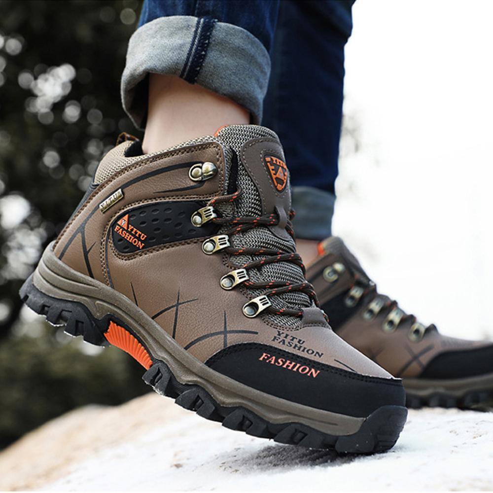 Warm Waterproof Men's Hiking Boots