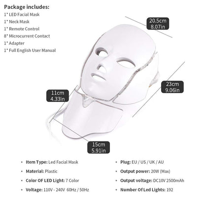 Advanced LED Face Mask 7 Color Skin Care